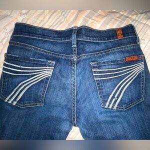 7 for all mankind dojo style bootcut jeans size 28